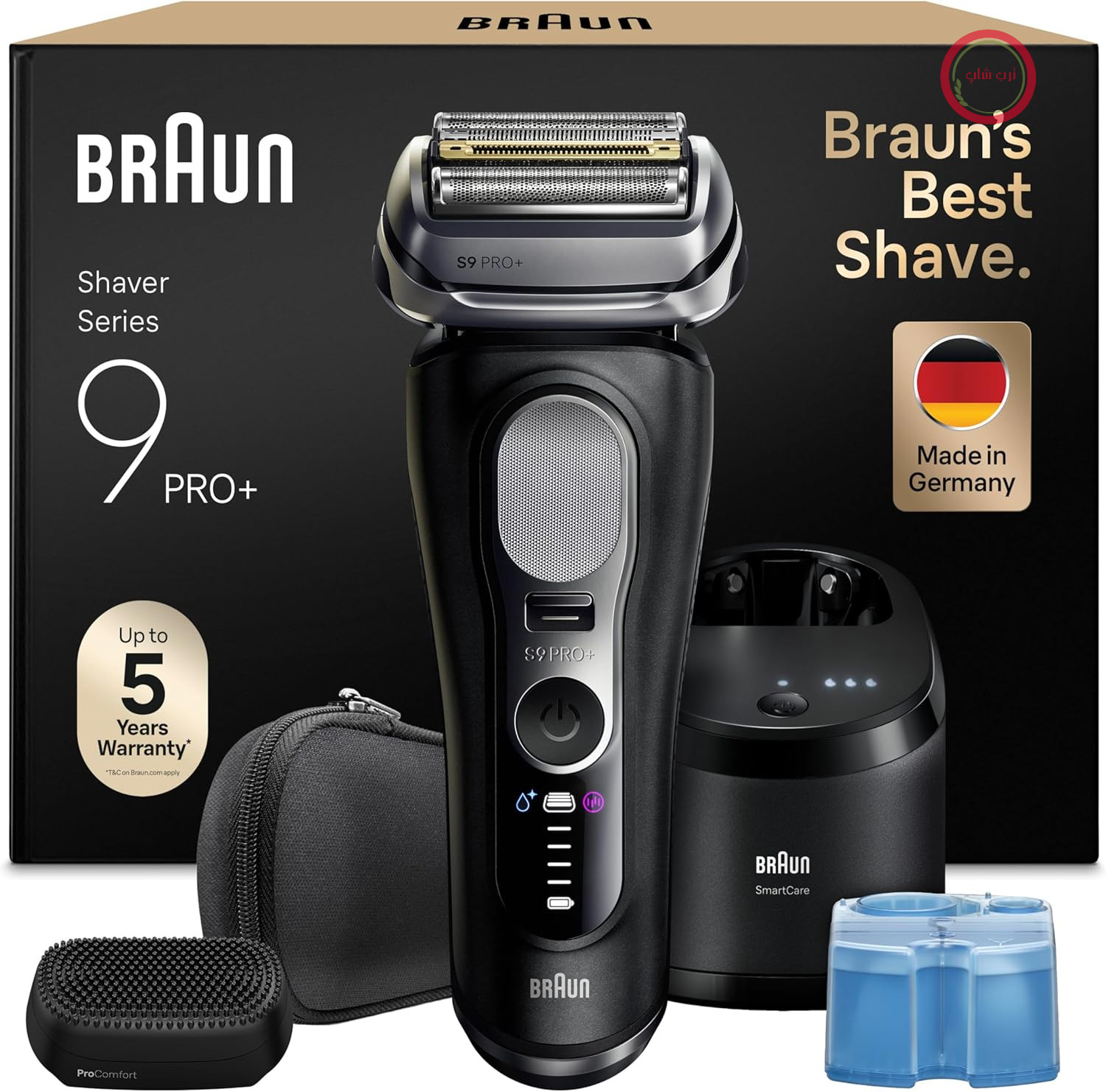 ریش تراش برقی براون آلمان سری 9 پرو پلاس با ایستگاه شستشو هوشمند مدل Braun 9690cce
